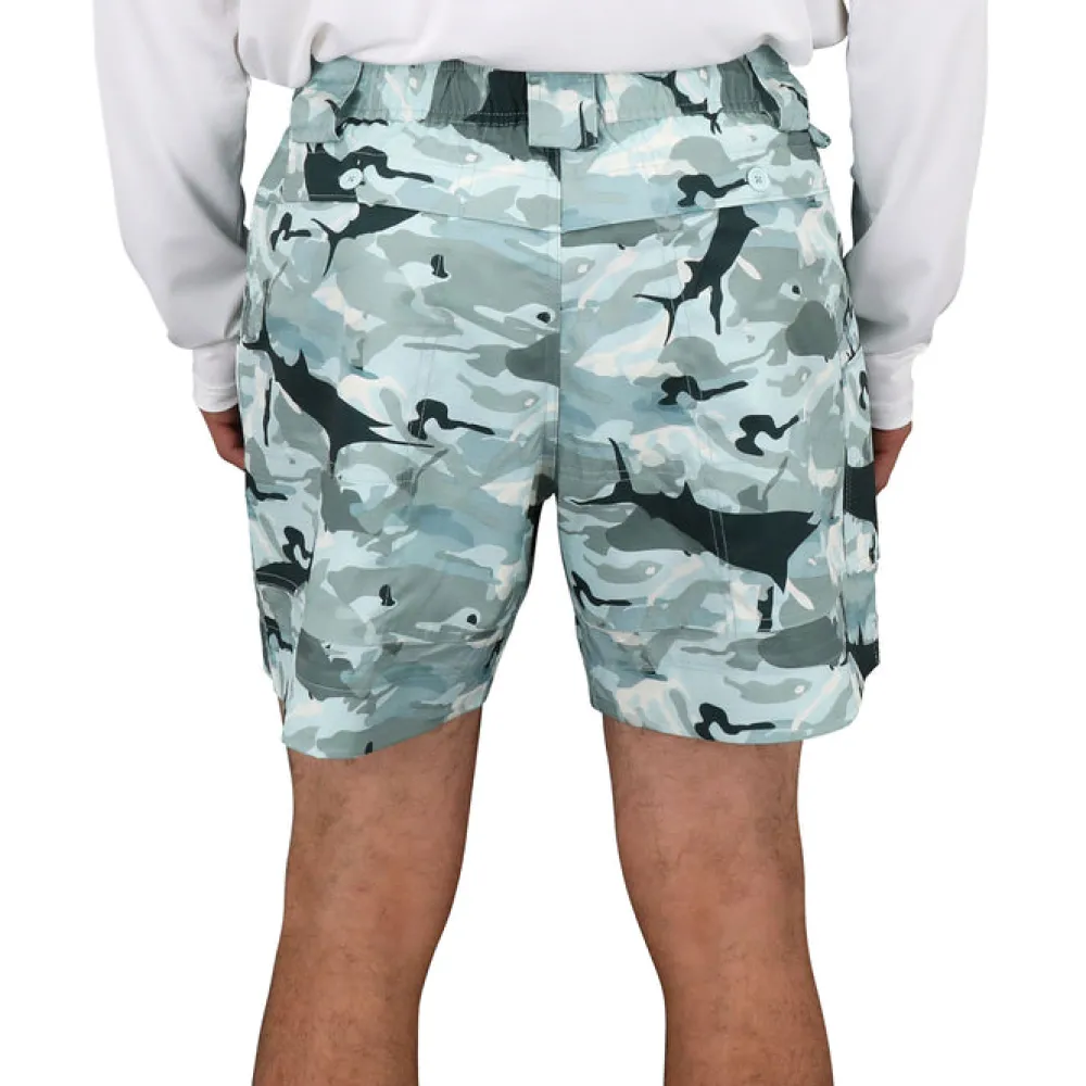 Shorts-AFTCO 6" Camo Original Fishing Shorts for Men (FINAL SALE)