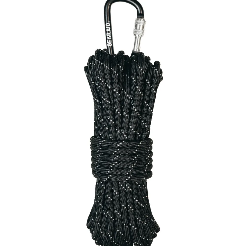 Health & Safety-Gear Aid 1100 Paracord 50ft Utility Line Black Reflective