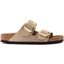 Sandals-Birkenstock Arizona Big Buckle Sandals for Women - Narrow Sandcastle