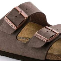 Sandals-Birkenstock Arizona Birkibuc Sandals for Men (Regular) Mocha
