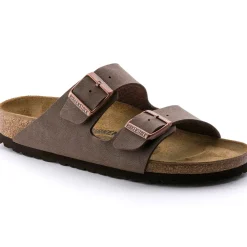Sandals-Birkenstock Arizona Birkibuc Sandals for Women (Medium/Narrow) Mocha