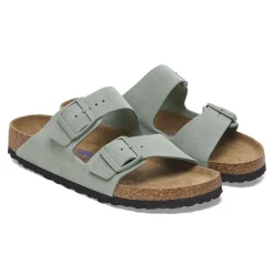 Sandals-Birkenstock Arizona Soft Footbed Suede Leather Sandals