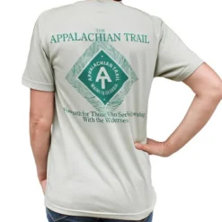 T-Shirts|T-Shirts-Appalachian Trail Conservancy A.T. Diamond Short Sleeve T-Shirt Sage