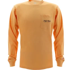 T-Shirts|T-Shirts-Half-Moon Outfitters Badge Logo Long Sleeve Pocket T-Shirt