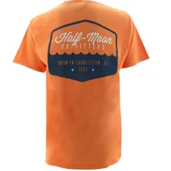 T-Shirts|T-Shirts-Half-Moon Outfitters Badge Logo Short Sleeve Pocket T-Shirt (FINAL SALE) Horizon