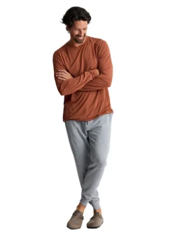Pants-Free Fly Apparel Bamboo Lightweight Fleece Jogger for Men