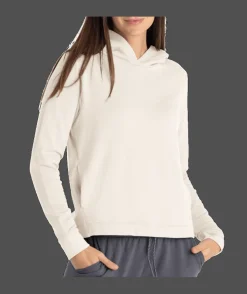 Sweaters & Hoodies-Free Fly Apparel Bamboo Lightweight Fleece Cropped Hoodie for Women Stone