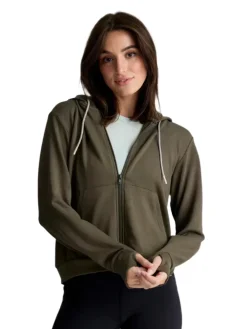 Sweaters & Hoodies-Free Fly Apparel Bamboo Lightweight Fleece Zip Hoodie for Women