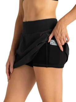 Skirts|Shorts-Free Fly Apparel Bamboo Lined Active Breeze Skort - 13