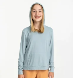 Tops-Free Fly Apparel Bamboo Shade Hoodie for Girls