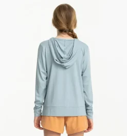 Tops-Free Fly Apparel Bamboo Shade Hoodie for Girls