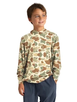Tops-Free Fly Apparel Bamboo Shade Hoodie for Youth