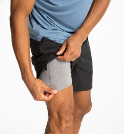 Shorts-Free Fly Apparel Bamboo-Lined Active Breeze Short for Men - 5.5