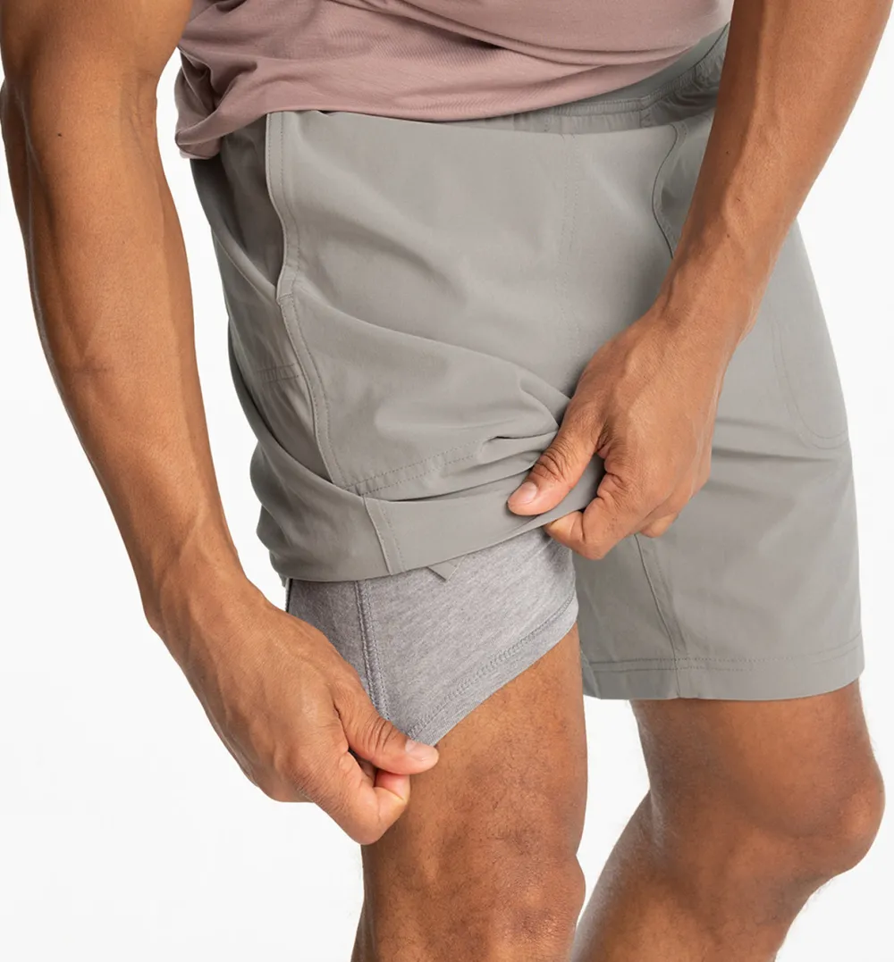 Shorts-Free Fly Apparel Bamboo-Lined Active Breeze Short for Men - 7"