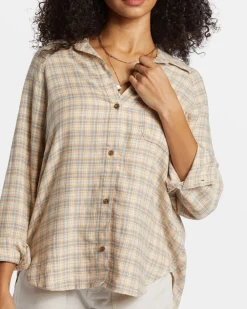 Shirts-Billabong Best Time Long Sleeve Shirt for Women (SALE)