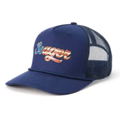Head & Neckwear-Seager Big USA Trucker Hat