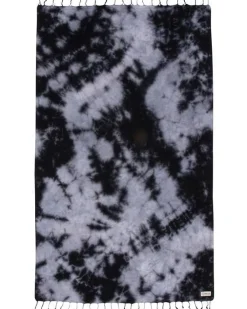 Towels-Sand Cloud Acid Wash Beach Towel Black