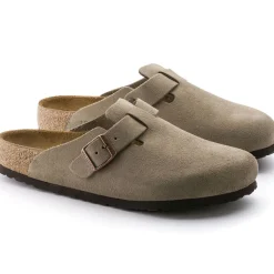 Shoes|Shoes-Birkenstock Boston Soft Footbed (Regular/Wide) Taupe Suede