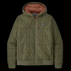 Fleece-Patagonia Box Quilted Hoody for Men (SALE) Basin Green