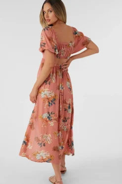 Dresses & Rompers-O'Neill Briar Punta Tropical Midi Dress (SALE) Canyon Clay