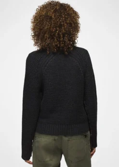 Sweaters & Hoodies-Prana Cades Cove Sweater for Women (SALE) Charcoal