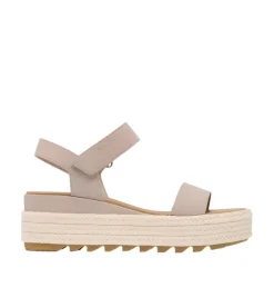 Sandals-Sorel Cameron Flatform Wedge Sandal for Women Crushed Clay, Gum