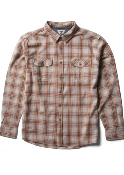 Shirts-Vissla Central Coast Eco Long Sleeve Flannel for Men (SALE)