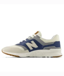 Shoes-New Balance Classic 997H for Men White / Sea Salt/ Vintage Indigo / Timber Wolf