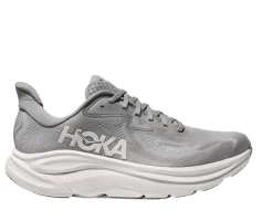 Shoes-Hoka Clifton 10 Wide Shoes for Men stellar grey / stardust