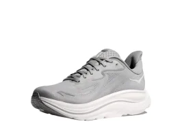 Shoes-Hoka Clifton 10 Wide Shoes for Men stellar grey / stardust