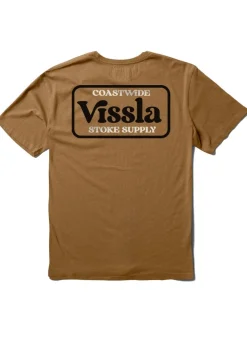 T-Shirts-Vissla Coastwide Short-Sleeved Pocket Tee Shirt for Men