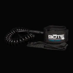 Sup & Kayak-Bote Coiled Leash Black