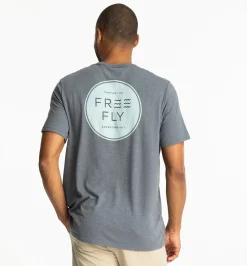 T-Shirts-Free Fly Apparel Comfort On Pocket Tee for Men (SALE) Heather Storm Cloud