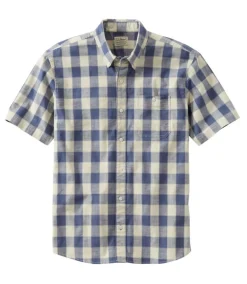 Shirts-L.L.Bean Comfort Stretch Chambray Short Sleeve Shirt for Men (SALE)