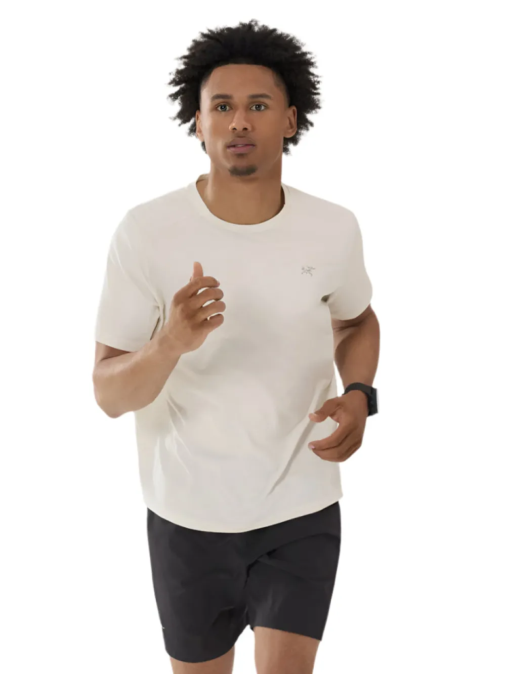 T-Shirts|Shirts-Arc'Teryx Cormac Crew Neck Short Sleeve Shirt for Men Arctic Silk Heather II