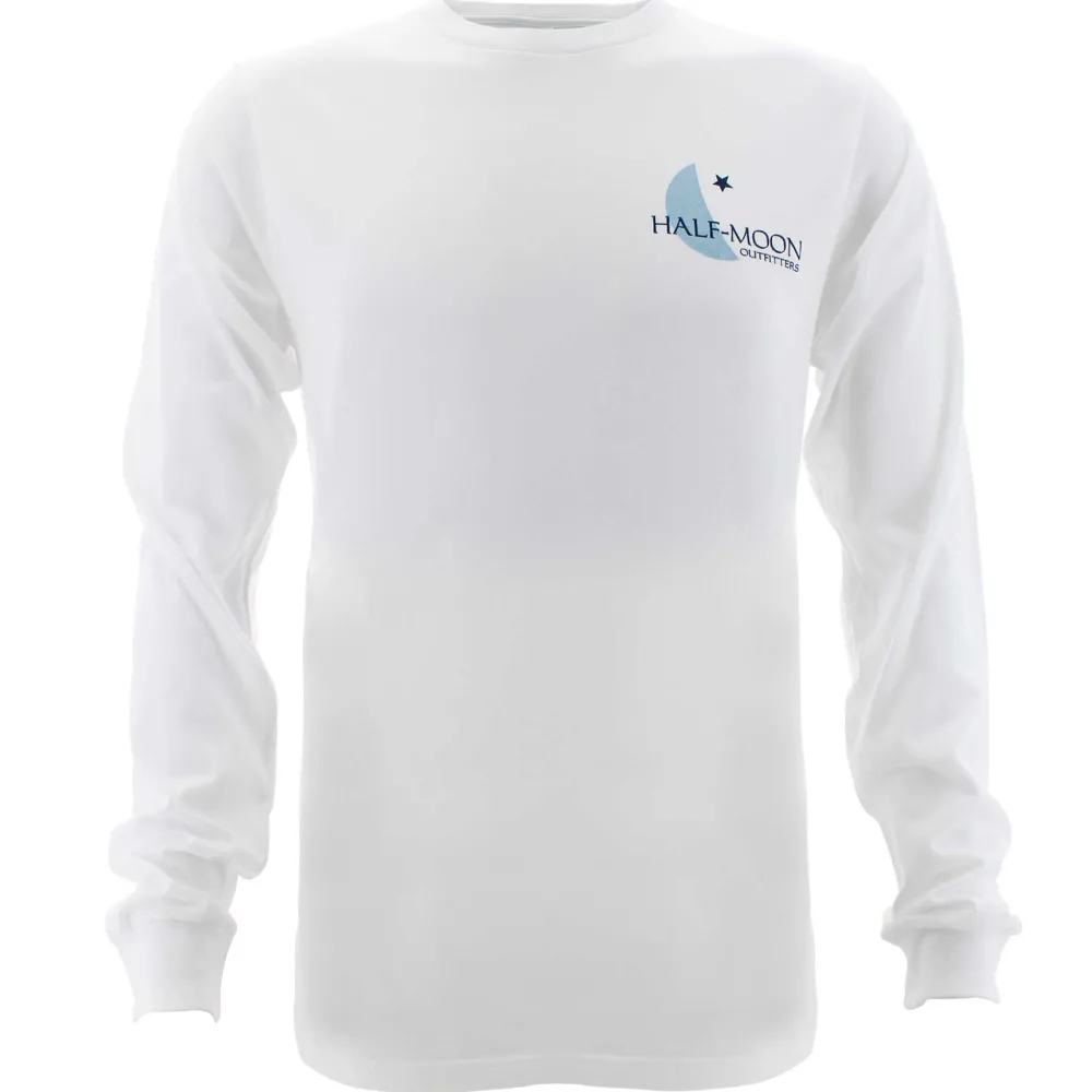 T-Shirts|T-Shirts-Half-Moon Outfitters Crescent Logo Long Sleeve T-Shirt (FINAL SALE)