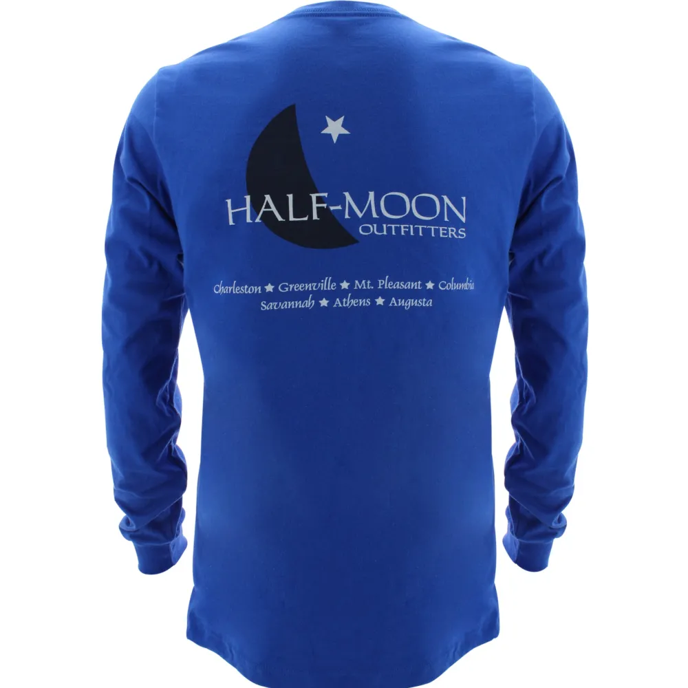 T-Shirts|T-Shirts-Half-Moon Outfitters Crescent Logo Long Sleeve T-Shirt (FINAL SALE)