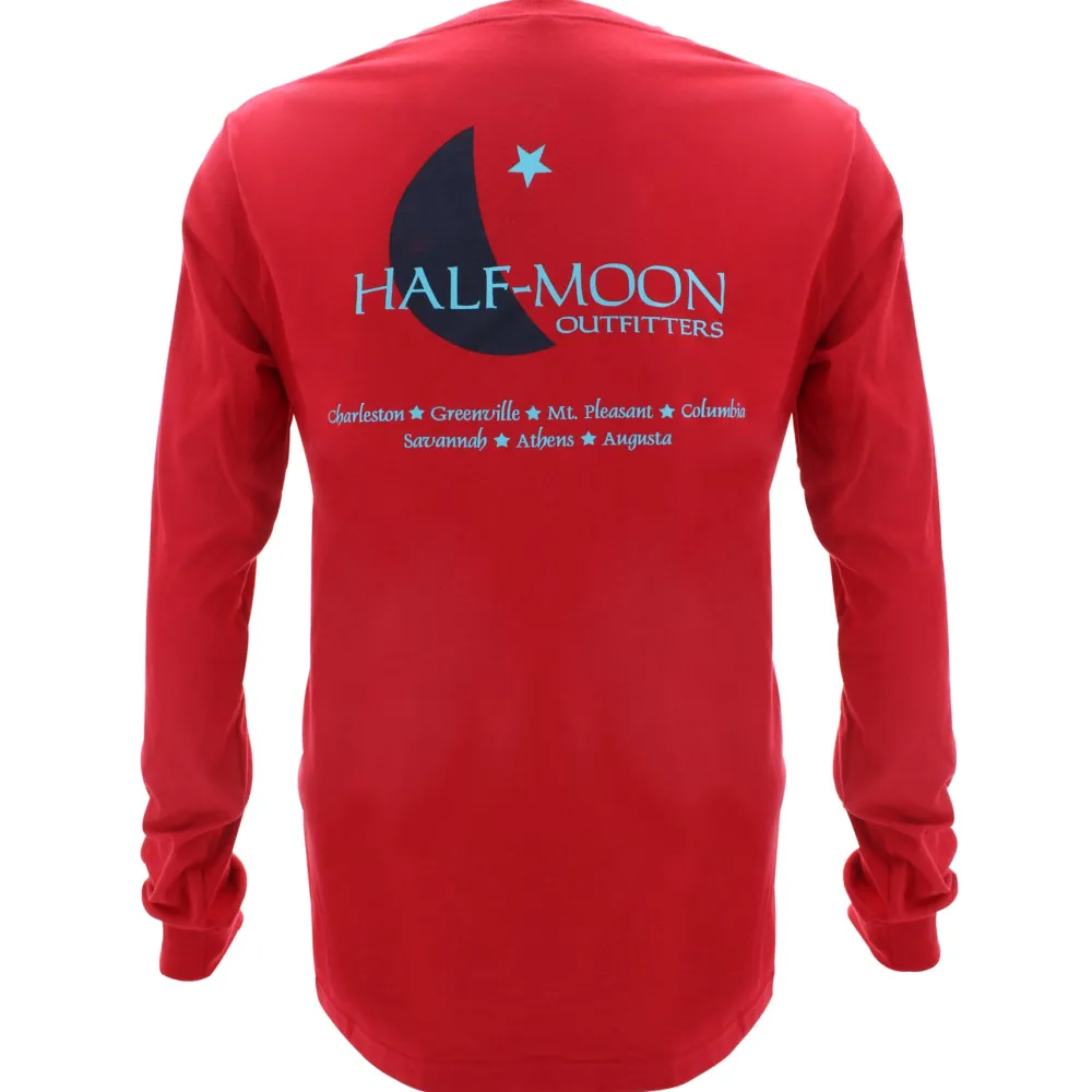 T-Shirts|T-Shirts-Half-Moon Outfitters Crescent Logo Long Sleeve T-Shirt (FINAL SALE)