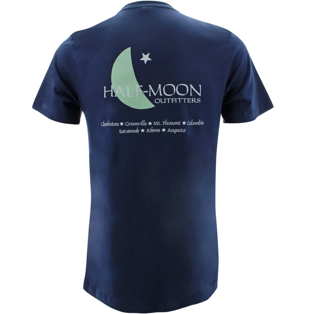T-Shirts|T-Shirts-Half-Moon Outfitters Crescent Logo Short Sleeve T-Shirt (FINAL SALE)