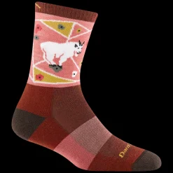 Socks-Darn Tough Critter Club Micro Crew Lightweight Hiking Socks for Women Canyon