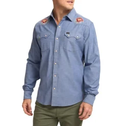 Shirts-Howler Brothers Crosscut Deluxe Snapshirt for Men (SALE)