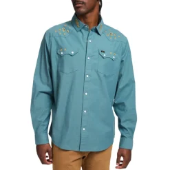 Shirts-Howler Brothers Crosscut Deluxe Snapshirt for Men (SALE)