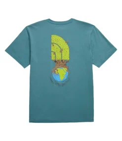 T-Shirts-The North Face Crown Shyness Tee for Men Algae Blue