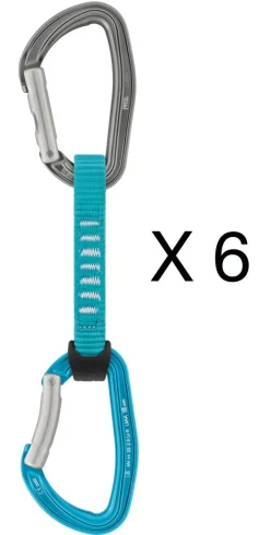 Climbing-Petzl Djinn Axess 6-Pack Turquoise