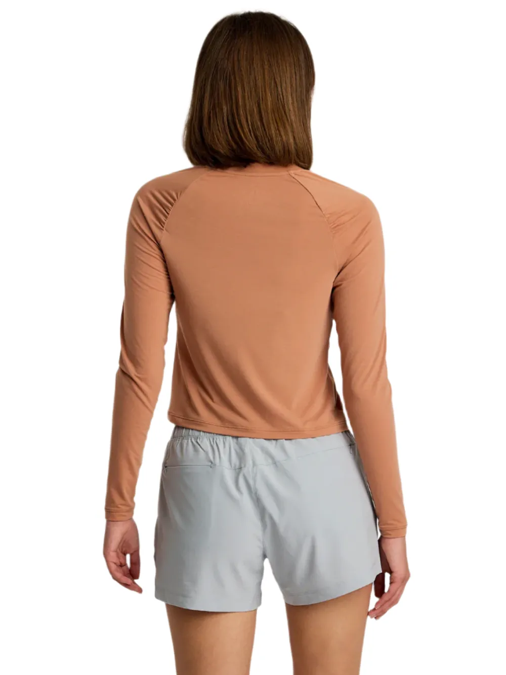 Performance Shirts|Shirts-Free Fly Apparel Elevate Lightweight Fitted Long Sleeve for Women Canyon Clay