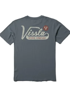 T-Shirts-Vissla Emblem Short Sleeve Pocket Tee for Men