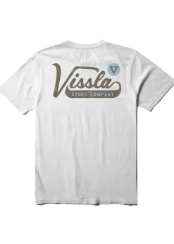 T-Shirts-Vissla Emblem Short Sleeve Pocket Tee for Men
