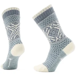 Socks-Smartwool Everyday Popcorn Snowflake Pattern Full Cushion Crew Socks for Women
