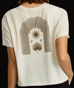T-Shirts-Free Fly Apparel Fan Palm Tee for Women