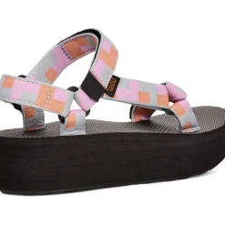 Sandals-Teva Flatform Universal Sandals for Women (SALE) Retro Shapes Pearl Blue